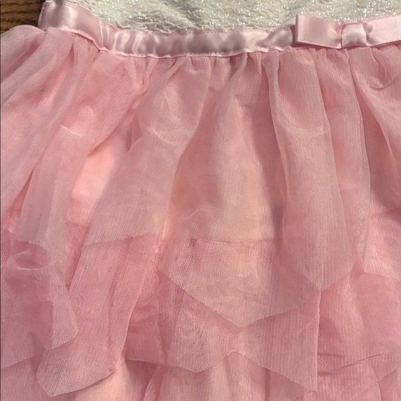 Lilt 3T White and Pink Tiered bottom Tulle Dress - Picture 7 of 9